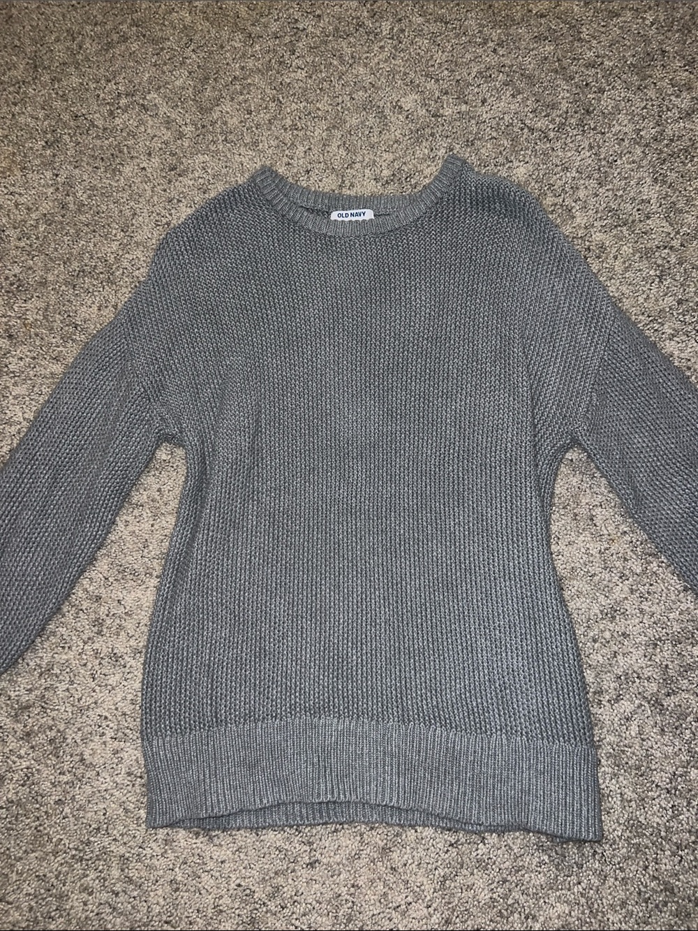 Old Navy Women's Heather Gray Crewneck Sweater